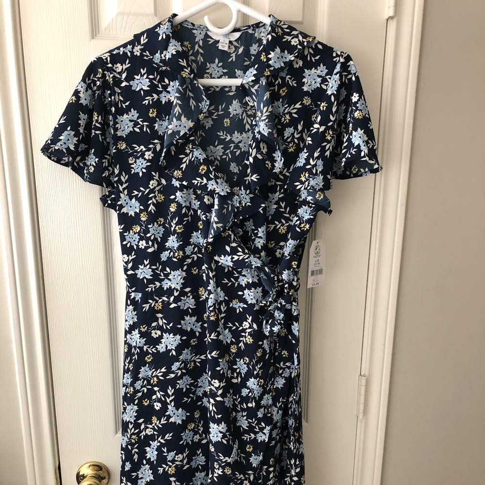 Floral Wrap Dress